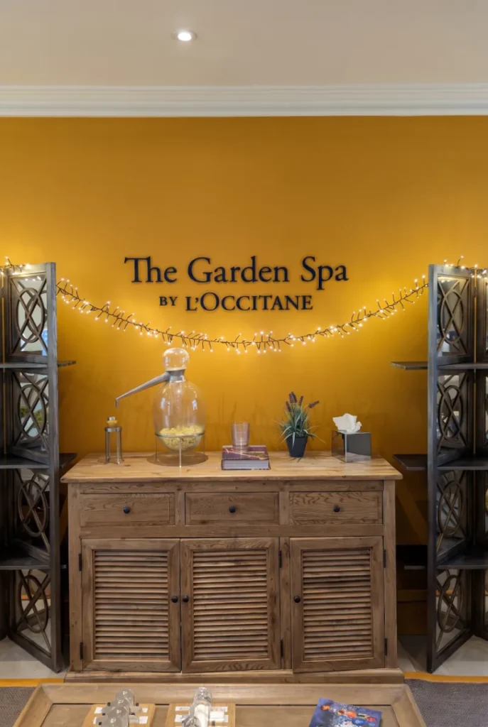 the garden spa by bath priory, influenced by l'occitane