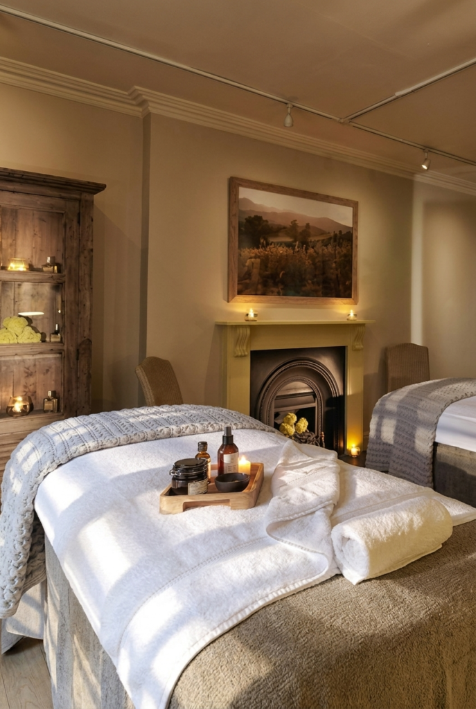 luxurious private spa at the bath priory
