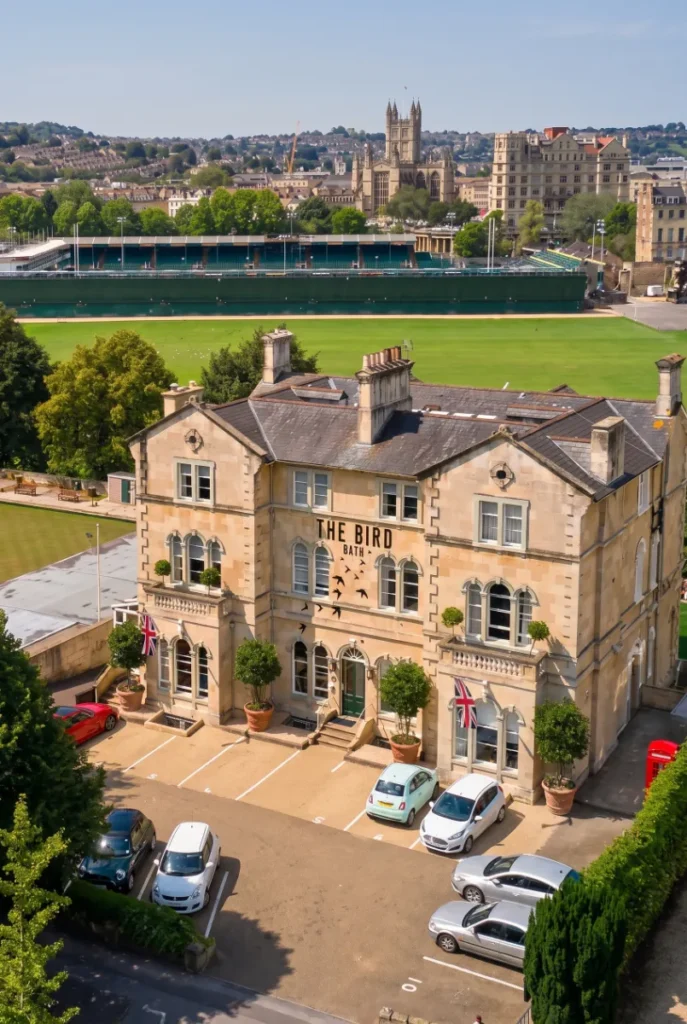 the stunning facade of the bird , bath - a stylish boutique hotel in bath