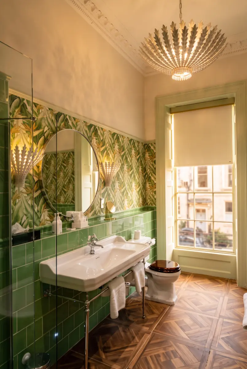 elegant bathroom of the queensberry hotel, a luxury boutique hotel in bath, uk